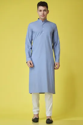 Marble Grey Cotton Kurta Pajama