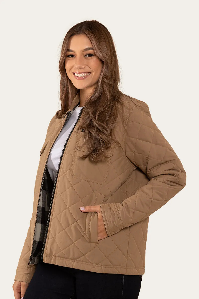 Marley Womens Reversible Jacket - Tan