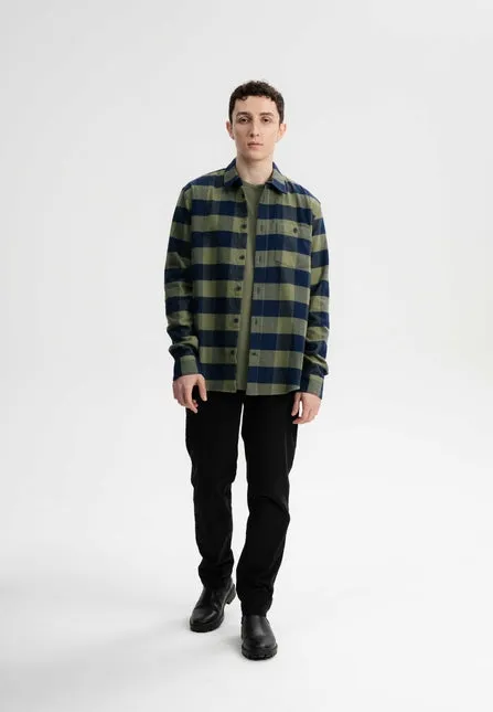 MELAWEAR Sahel flannel shirt thyme check men