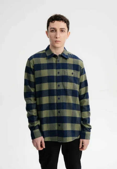 MELAWEAR Sahel flannel shirt thyme check men