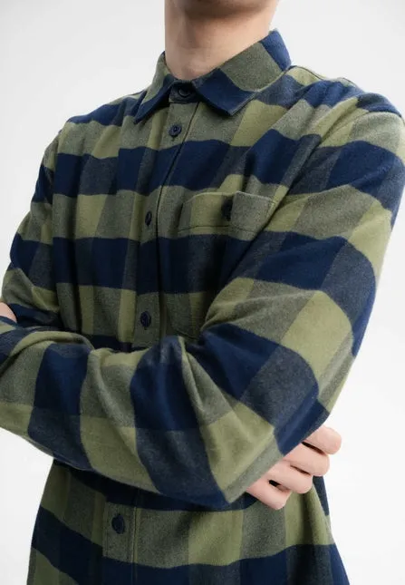 MELAWEAR Sahel flannel shirt thyme check men