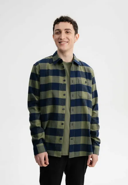 MELAWEAR Sahel flannel shirt thyme check men