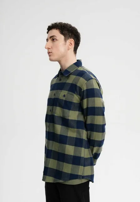 MELAWEAR Sahel flannel shirt thyme check men