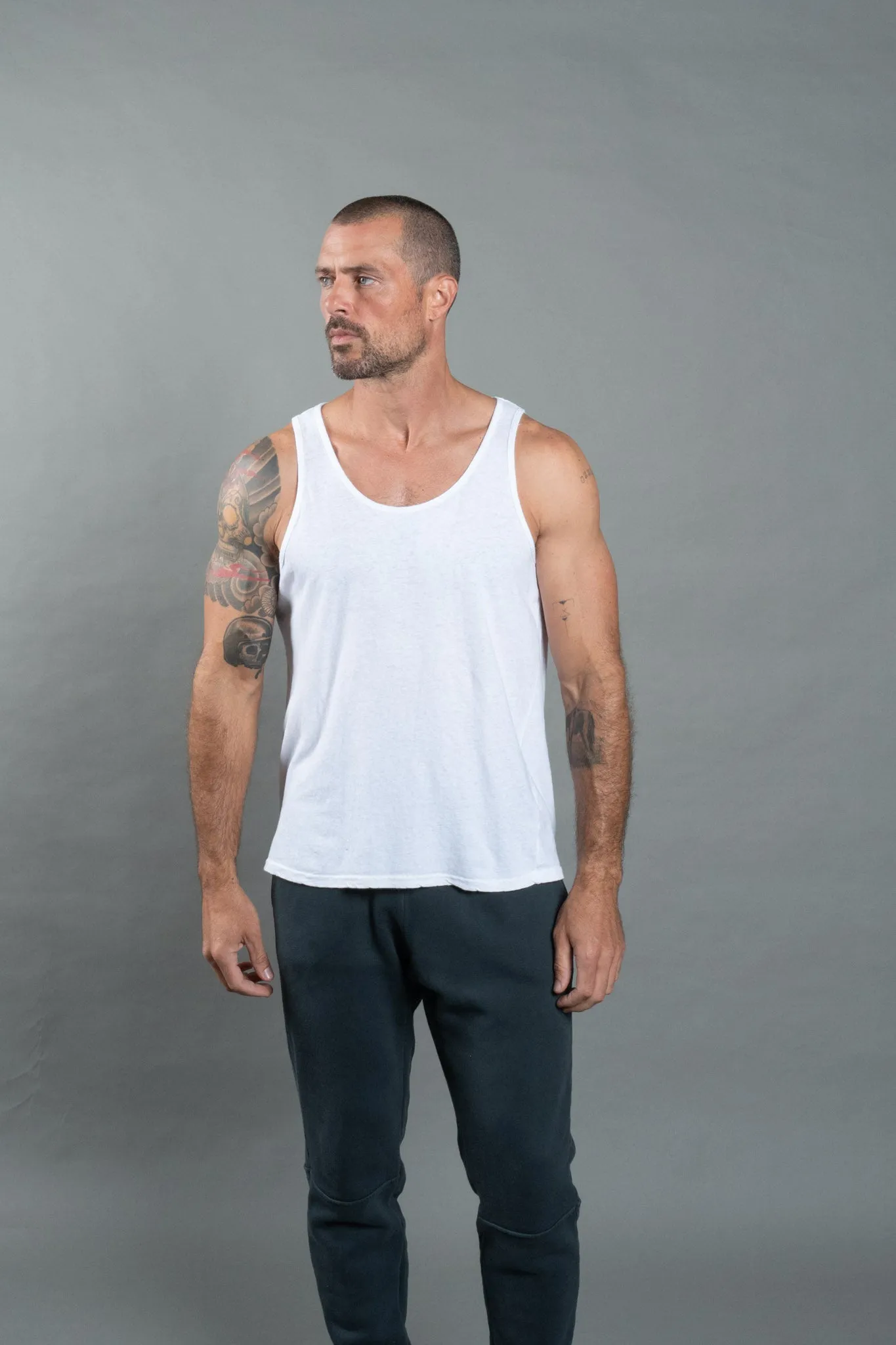 Men's Cotton Linen Tank