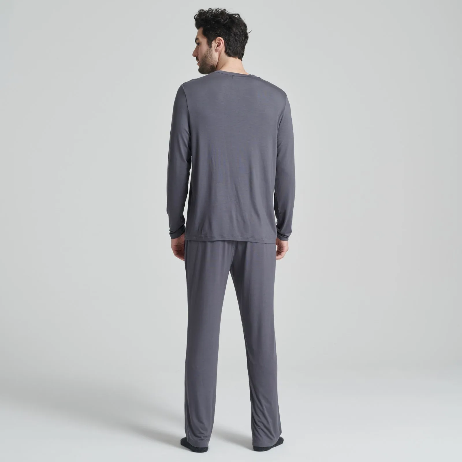 Men's Long Sleeve Tee-Pajama Pant Set