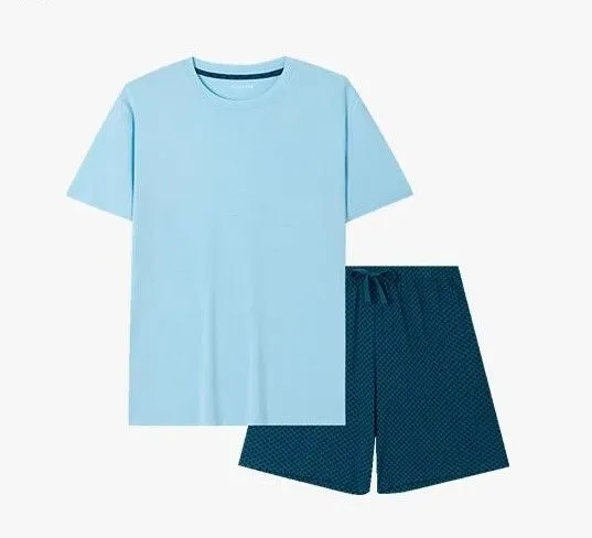 Men's Modal Short Sleeved Sleepwear Set