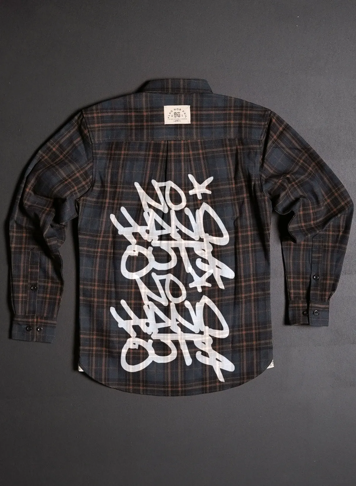 MEN'S NO HANDOUTS X FOREVER FLANNEL - NAVY