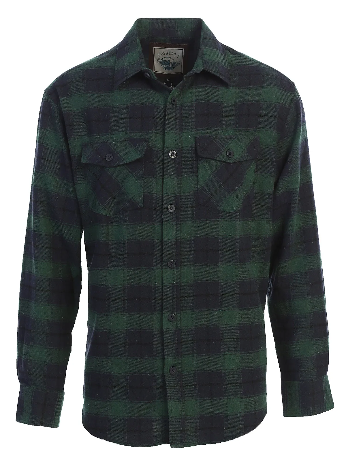 Men's Plaid Flannel Shirt, Size XL