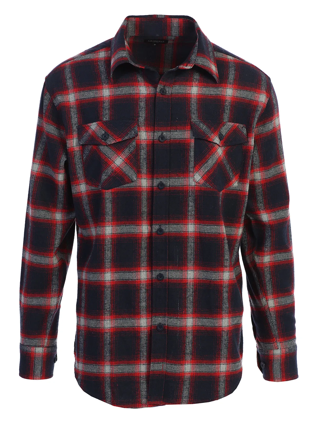 Men's Plaid Flannel Shirt, Size XL