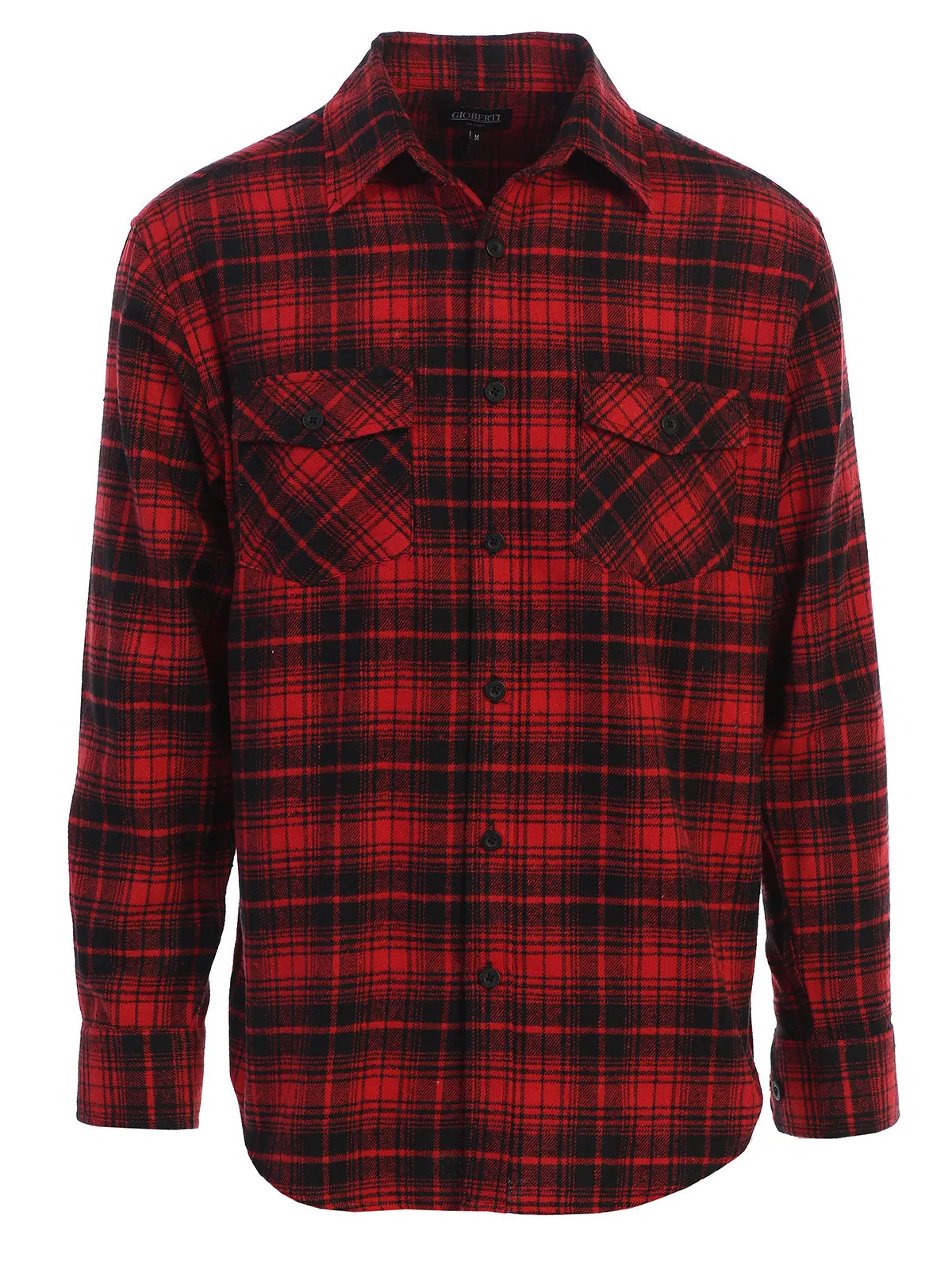 Men's Plaid Flannel Shirt, Size XL