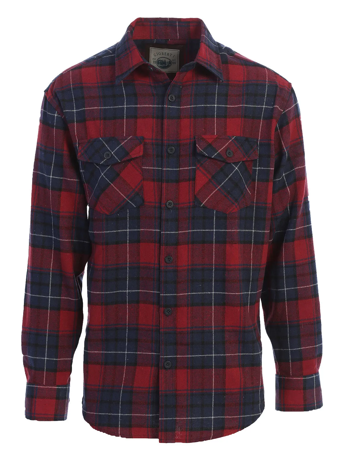 Men's Plaid Flannel Shirt, Size XL