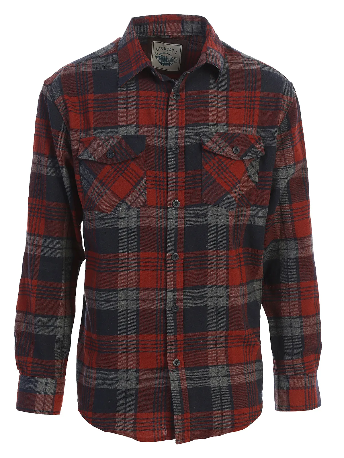 Men's Plaid Flannel Shirt, Size XXL