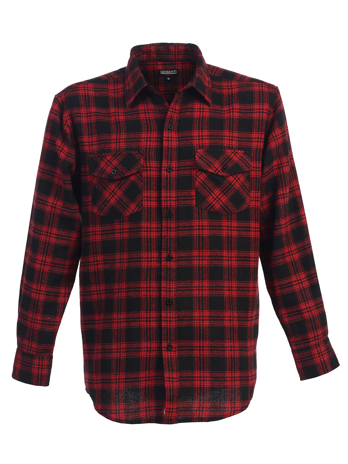 Men's Plaid Flannel Shirt, Size XXL