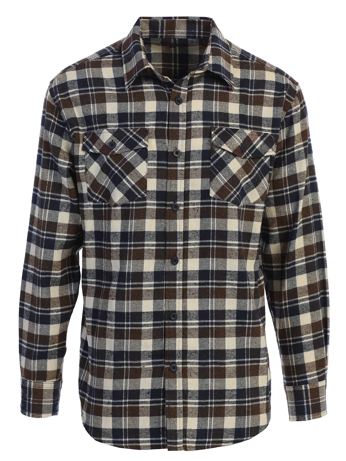 Men's Plaid Flannel Shirt, Size XXL