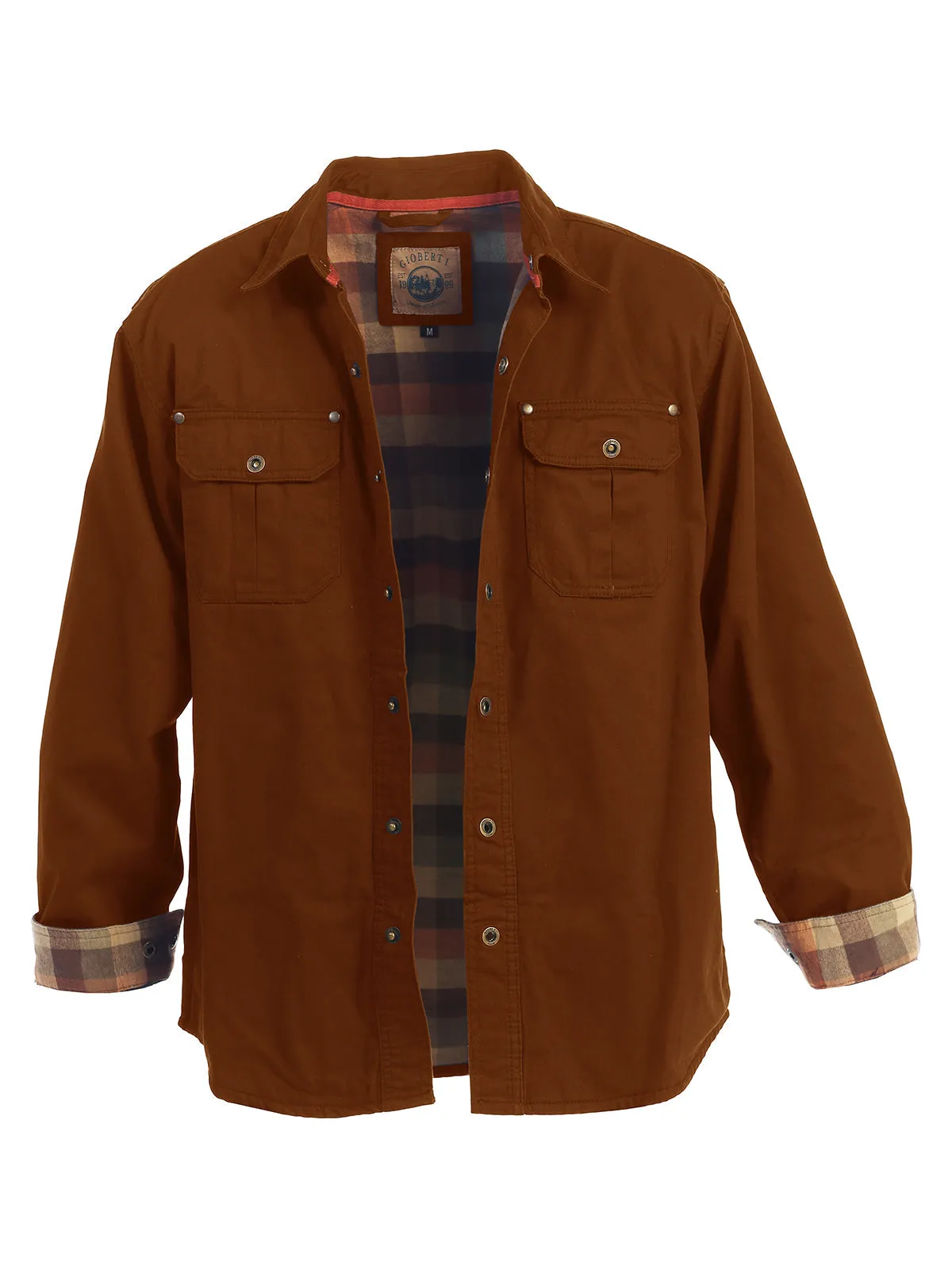 Men's Twill Jacket with Flannel Lining