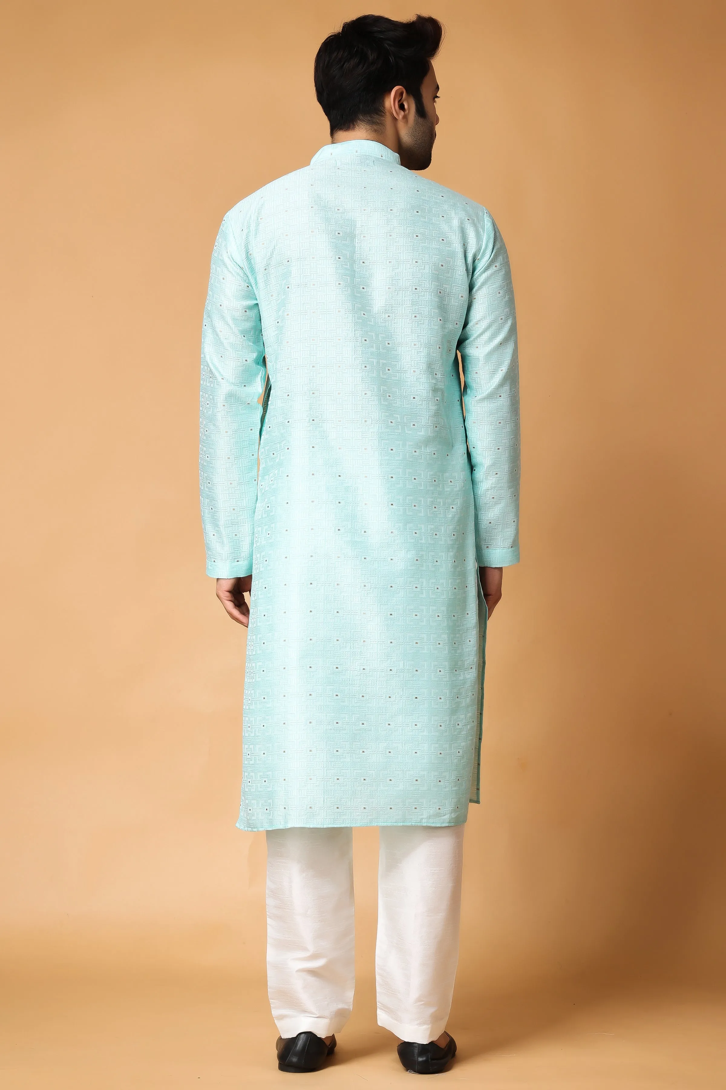 Moonlit Jacquard Woven Kurta Pajama