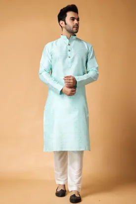 Moonlit Jacquard Woven Kurta Pajama