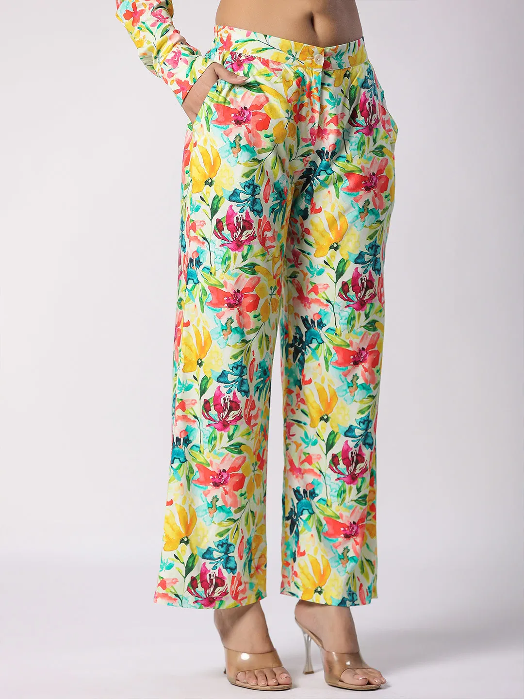 Multi Botanic Printed Modal Co-ord Set