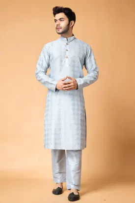 North Star Jacquard Kurta Pajama