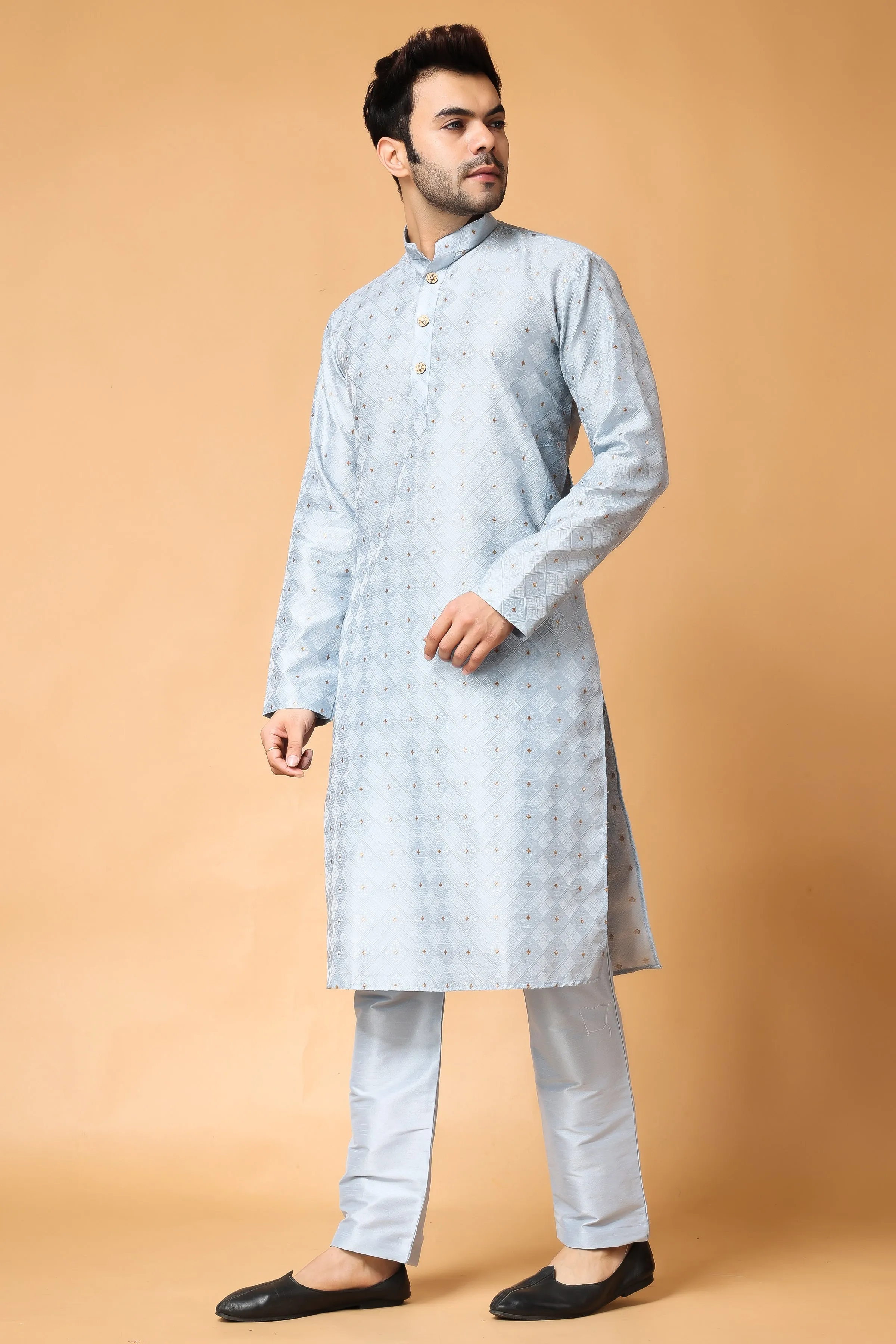 North Star Jacquard Kurta Pajama