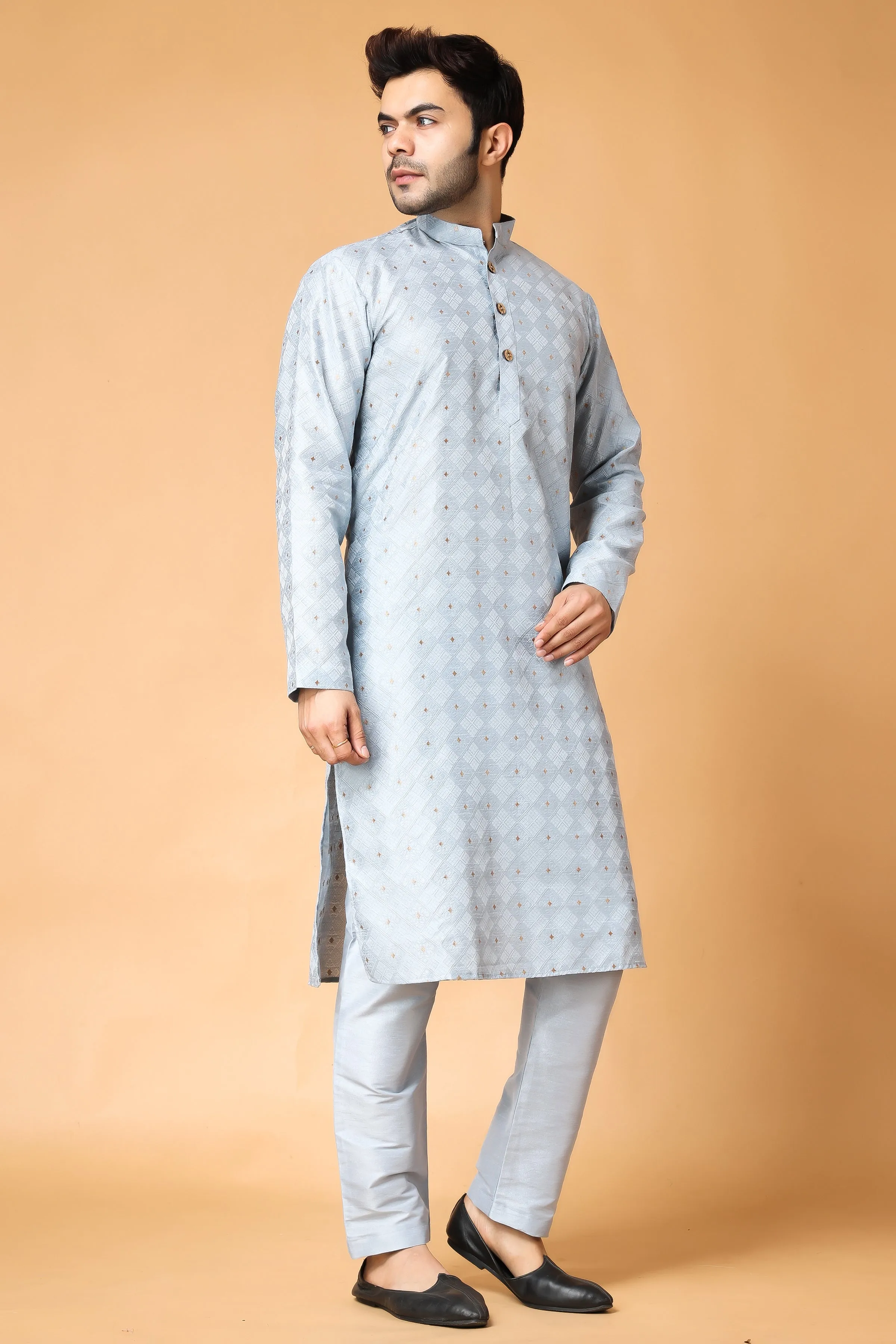 North Star Jacquard Kurta Pajama