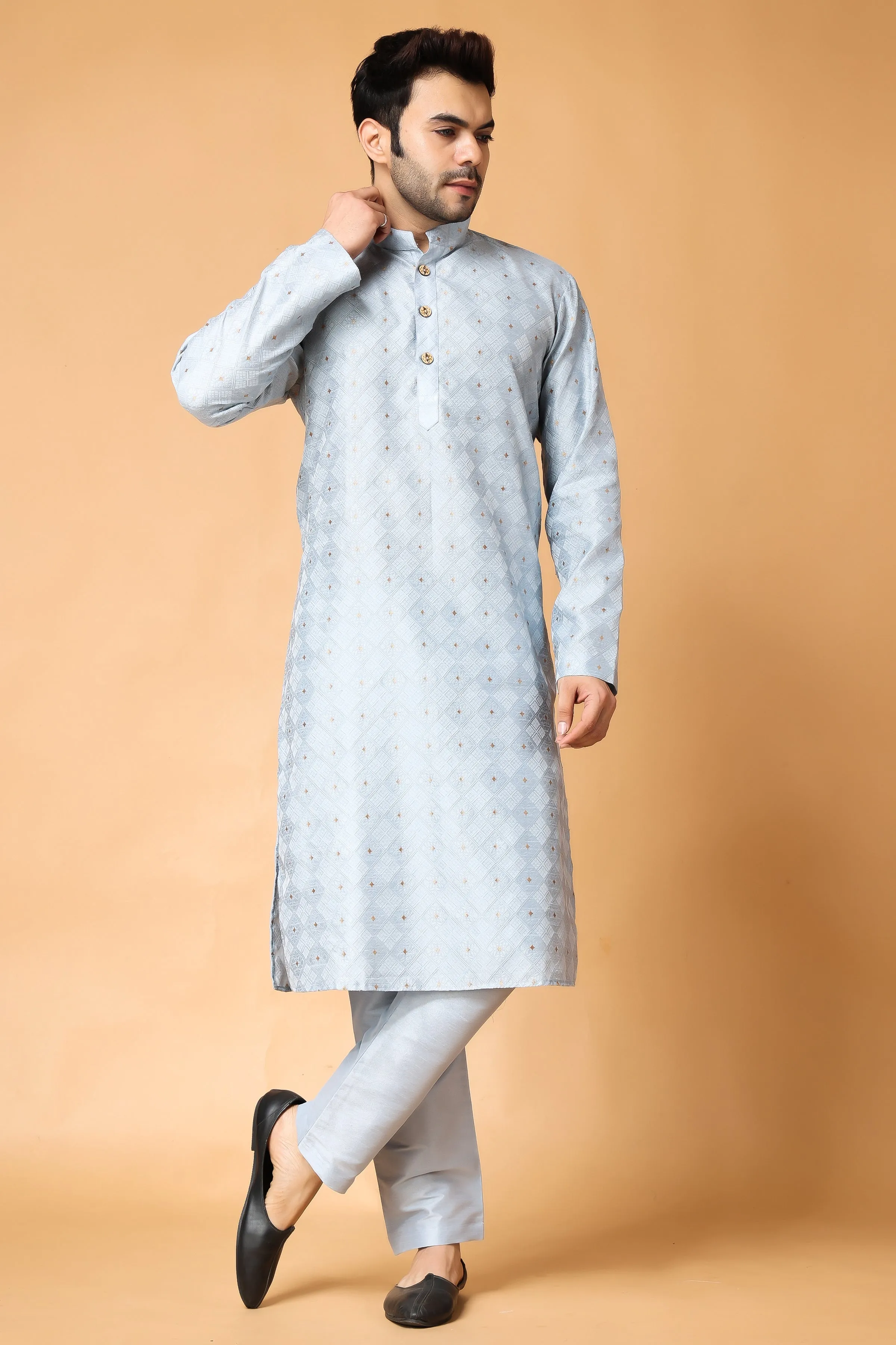 North Star Jacquard Kurta Pajama