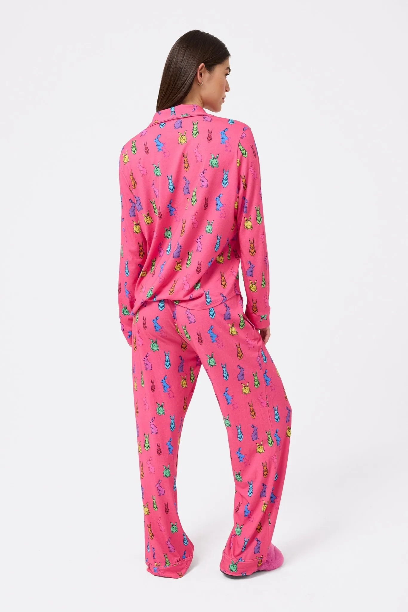 Pajama Set in Barbie Girl Pink Bunnies