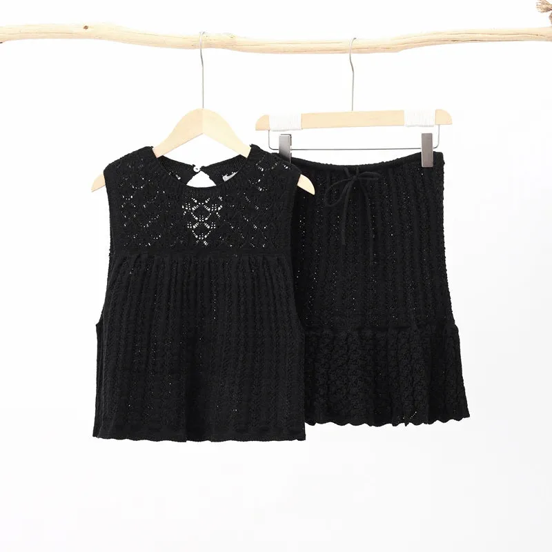 Palma - Cotton crochet two piece set