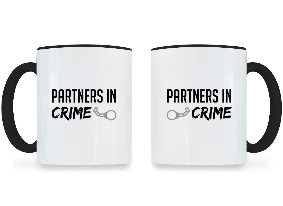 Partners In Crime - Couple Coffee Mugs