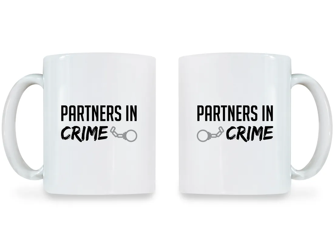 Partners In Crime - Couple Coffee Mugs