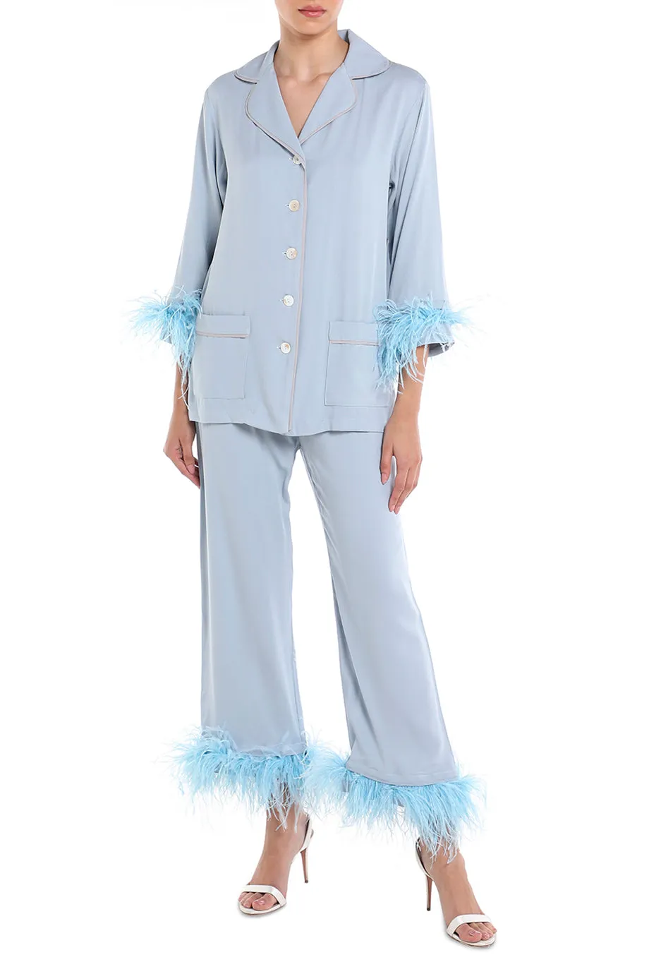 Party Pajama Set with Feathers