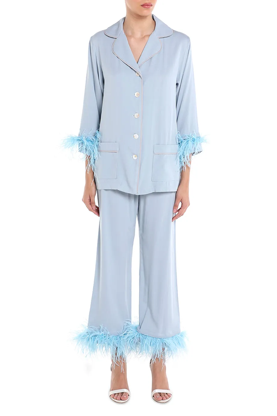 Party Pajama Set with Feathers