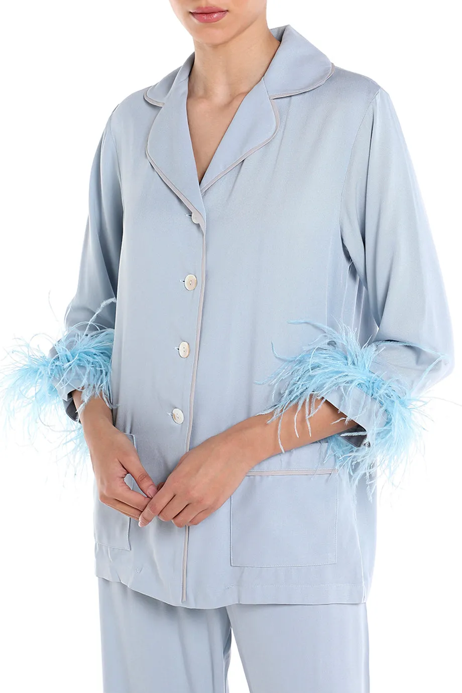 Party Pajama Set with Feathers