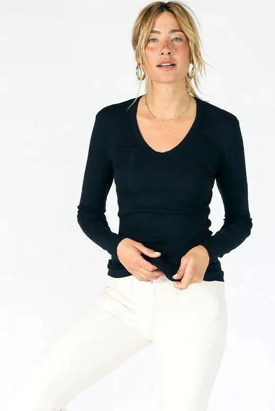 Perfect White Tee - Robyn Long Sleeve Tee