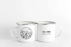 Personalised Couples Camping Mug