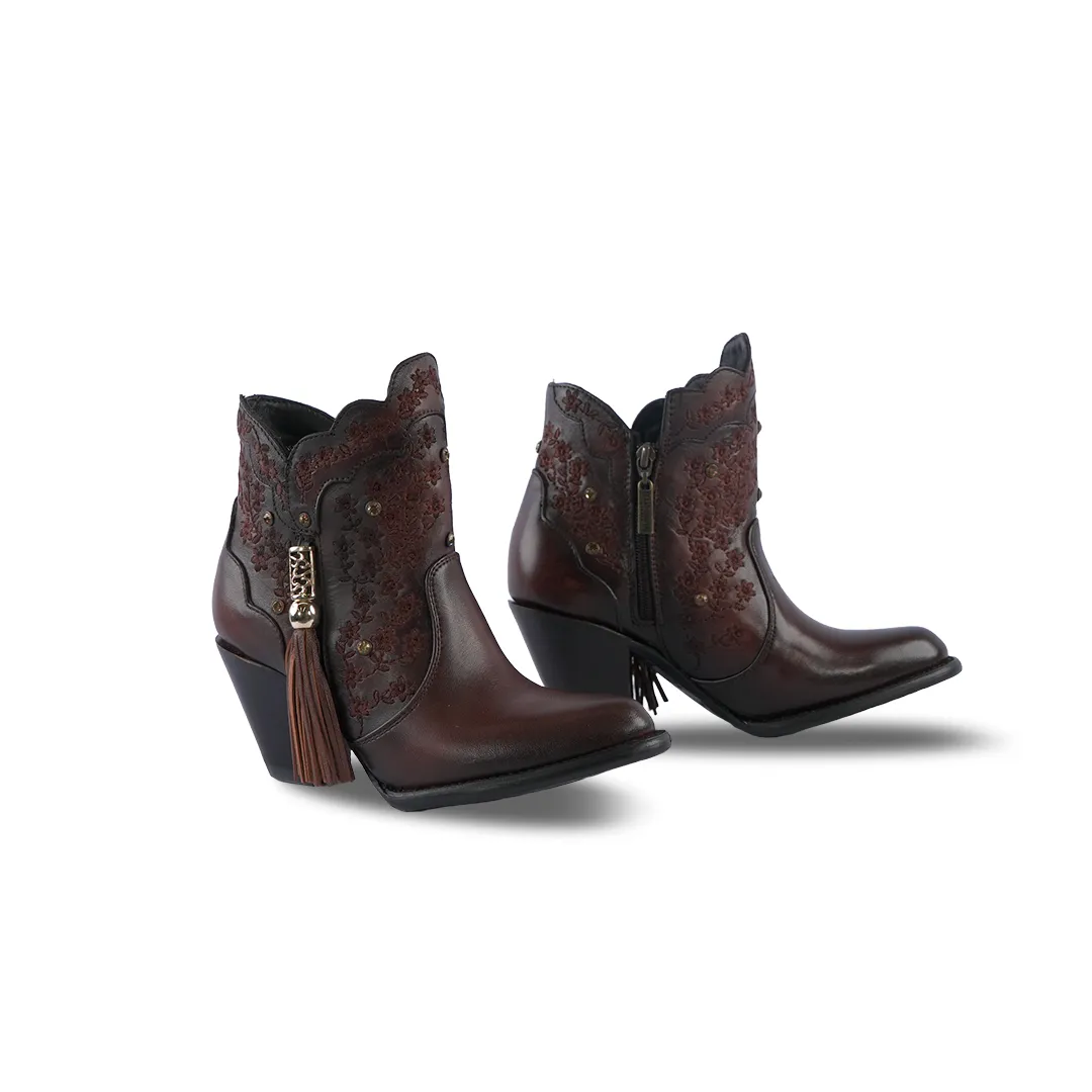 Platino Texas Country Womens Boot Peli Choco Brosh Ximena