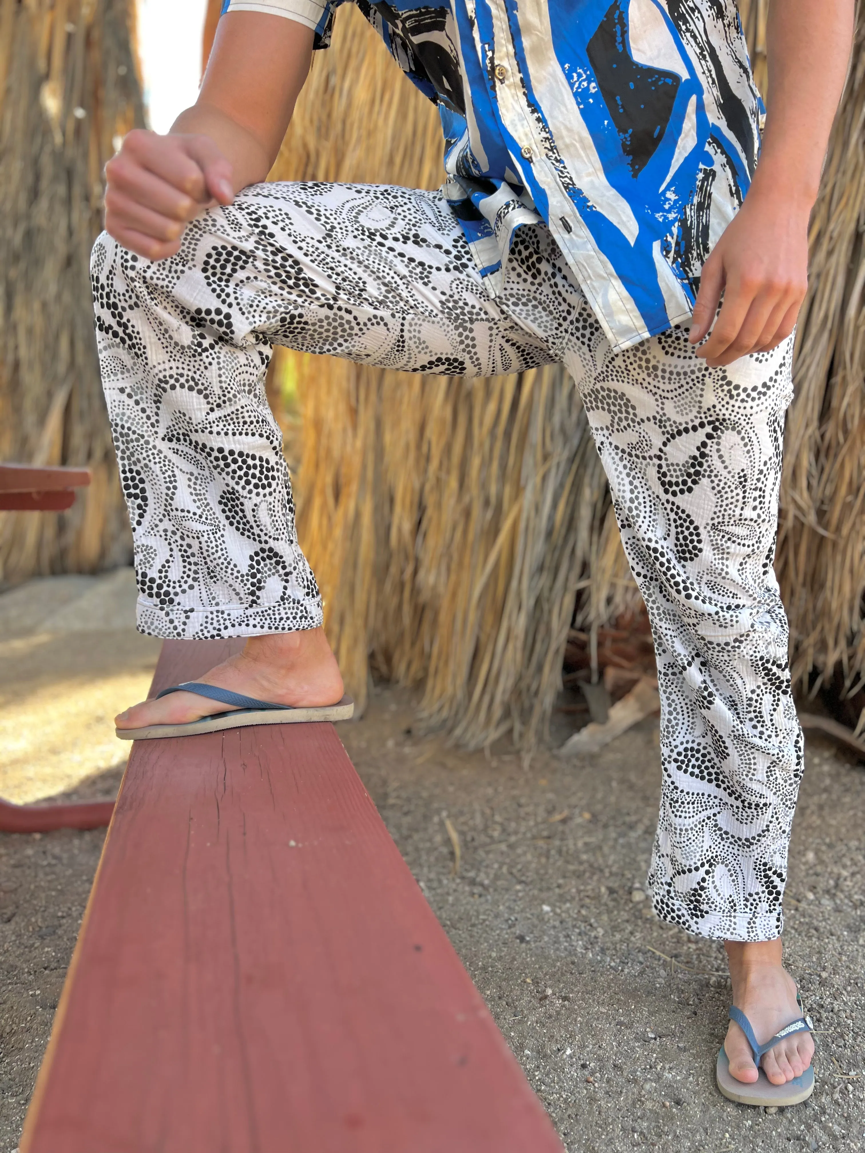 polka paisley lounge pant