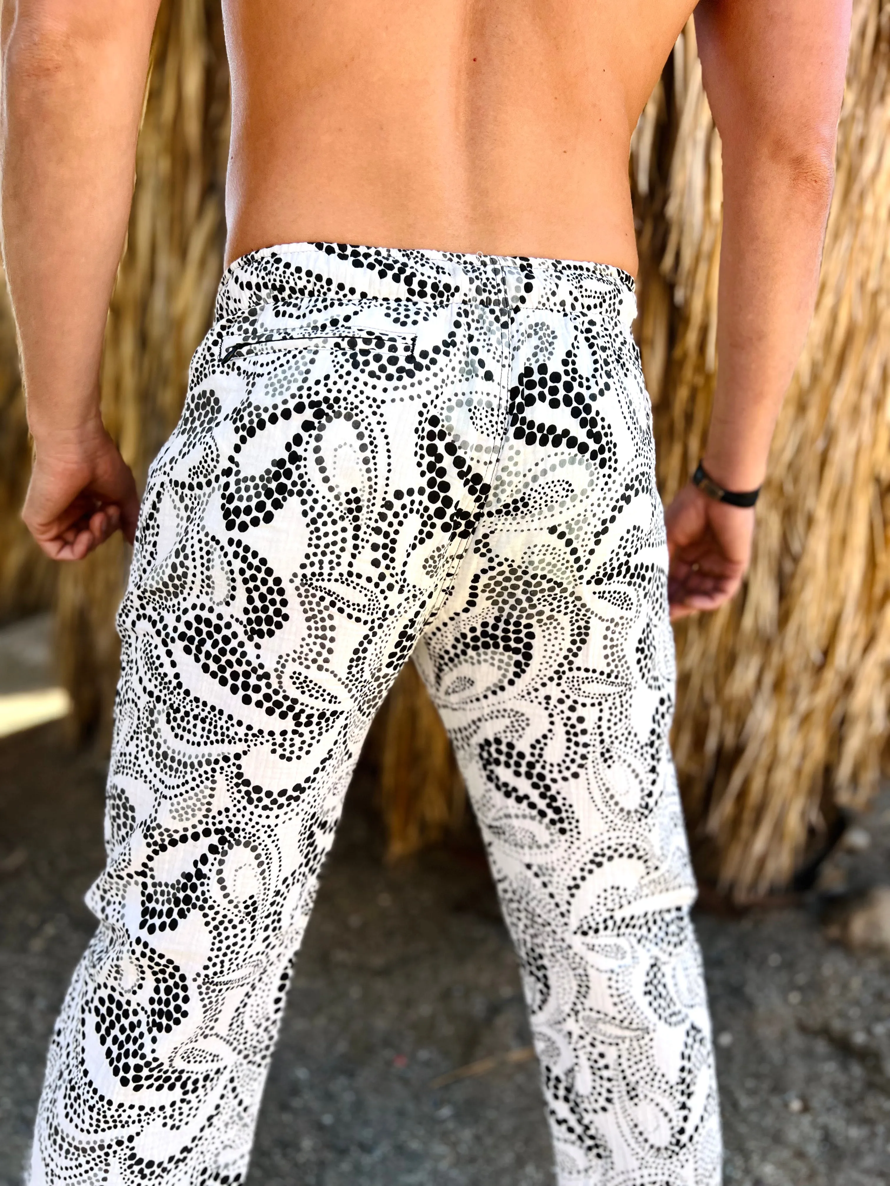 polka paisley lounge pant