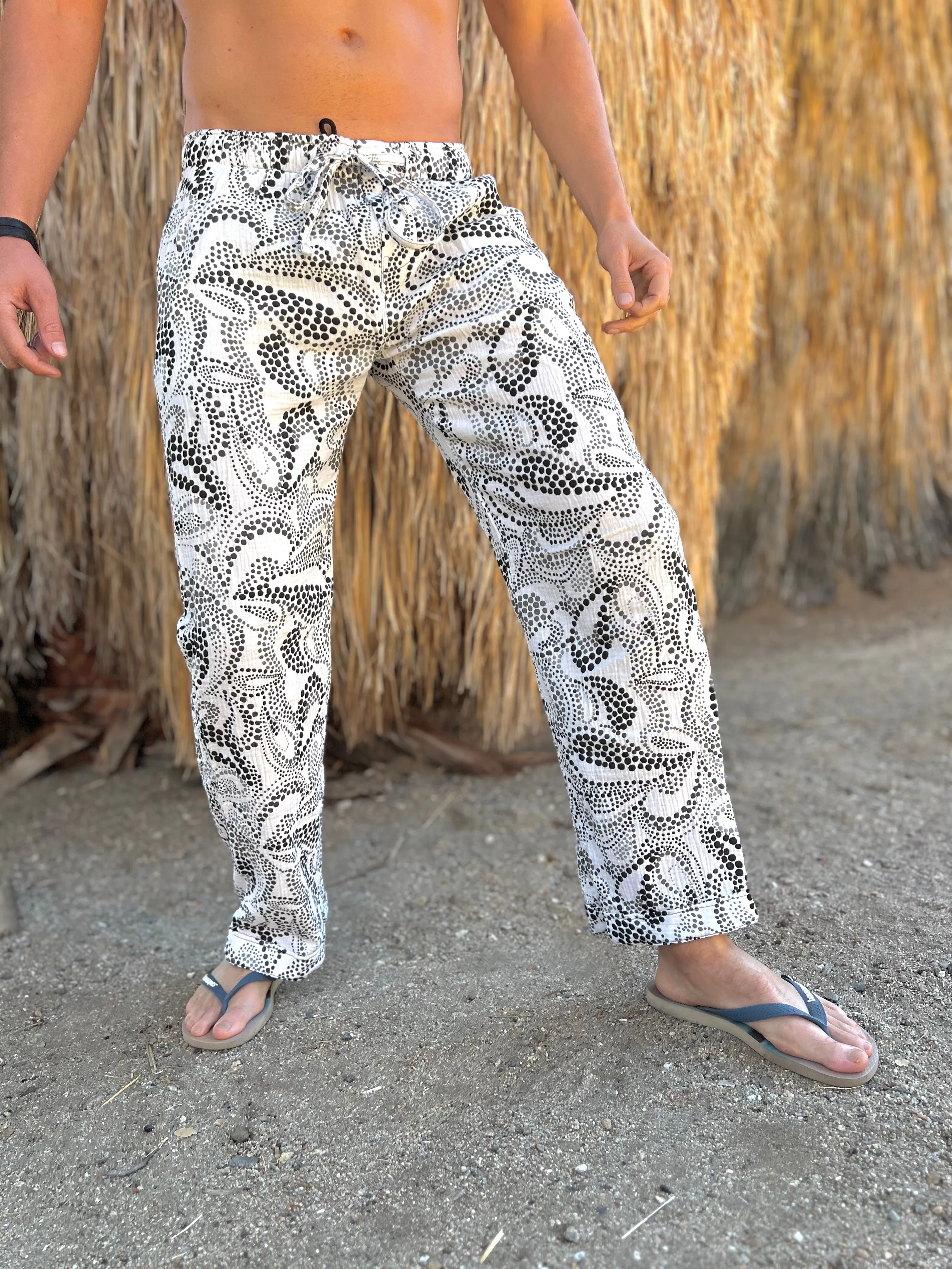 polka paisley lounge pant