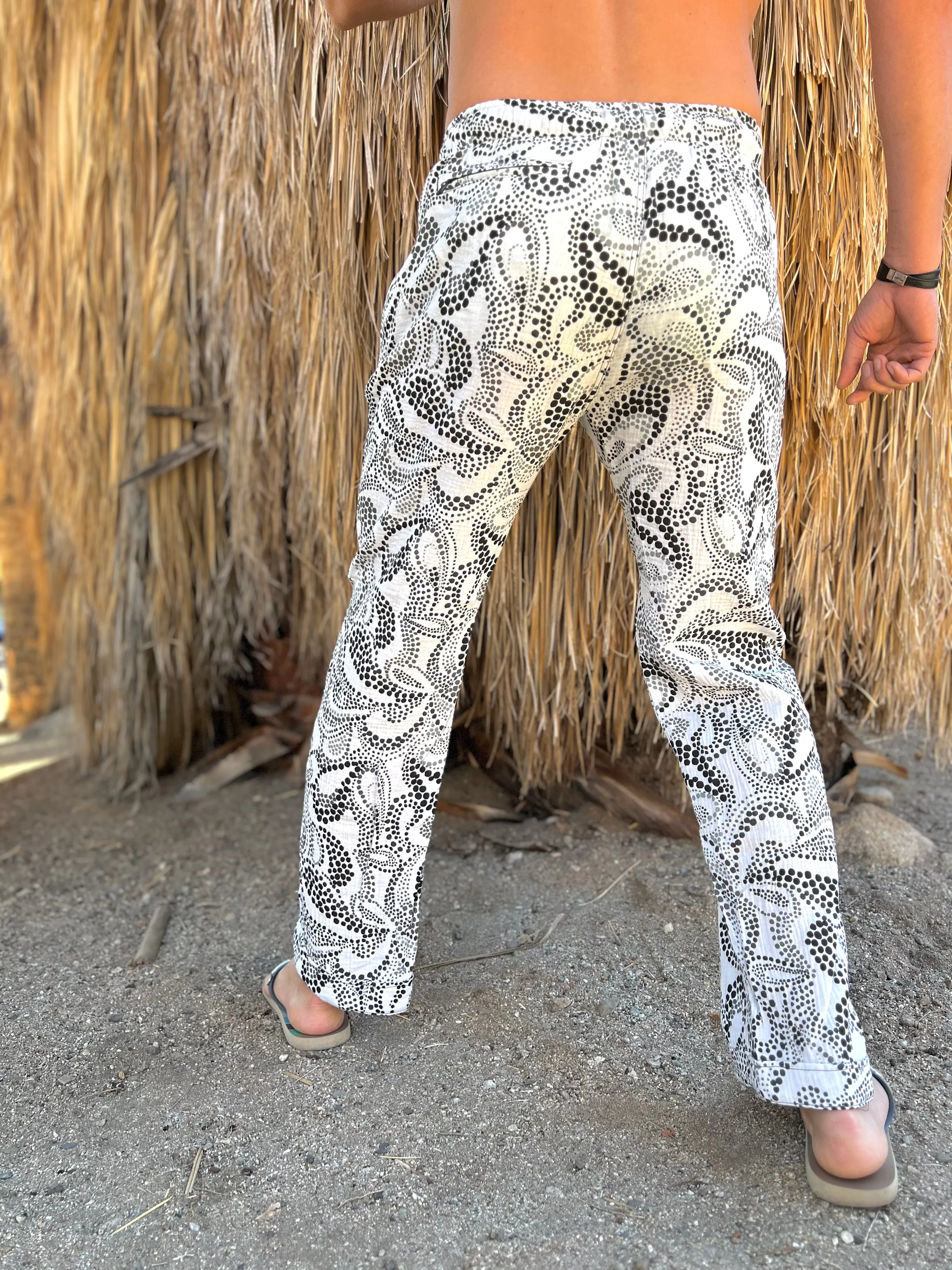 polka paisley lounge pant