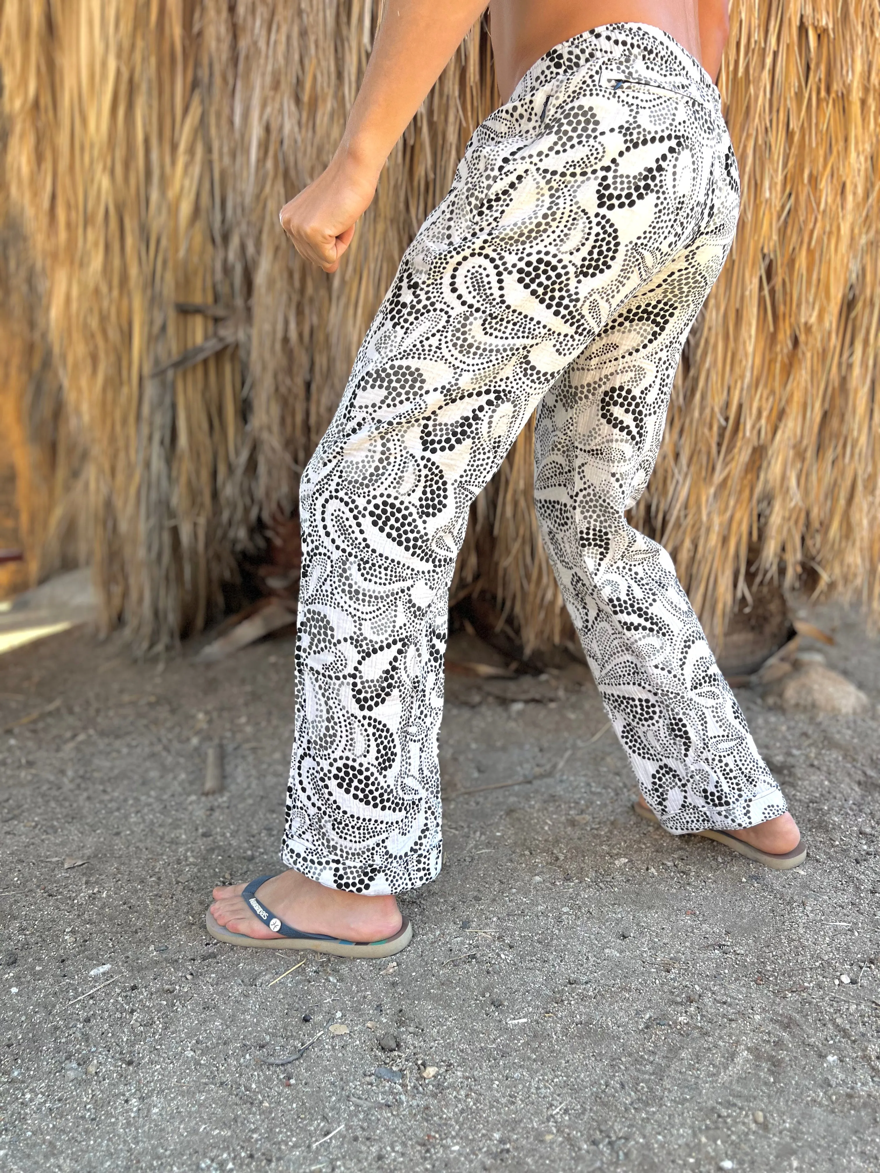 polka paisley lounge pant