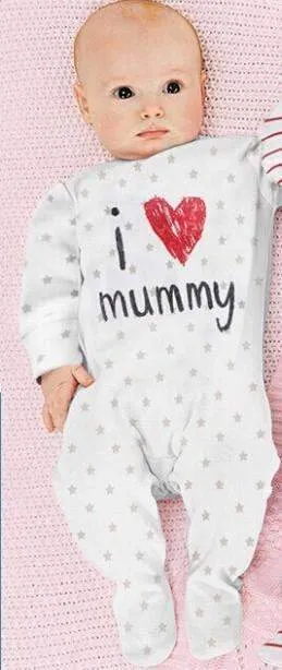 "I Heart Mommy/Daddy" Baby Romper