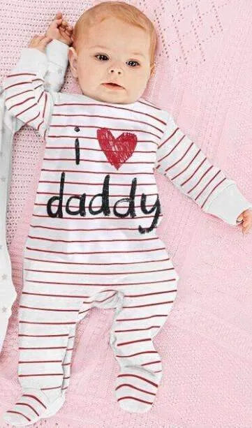 "I Heart Mommy/Daddy" Baby Romper