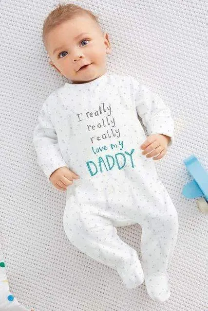 "I Heart Mommy/Daddy" Baby Romper