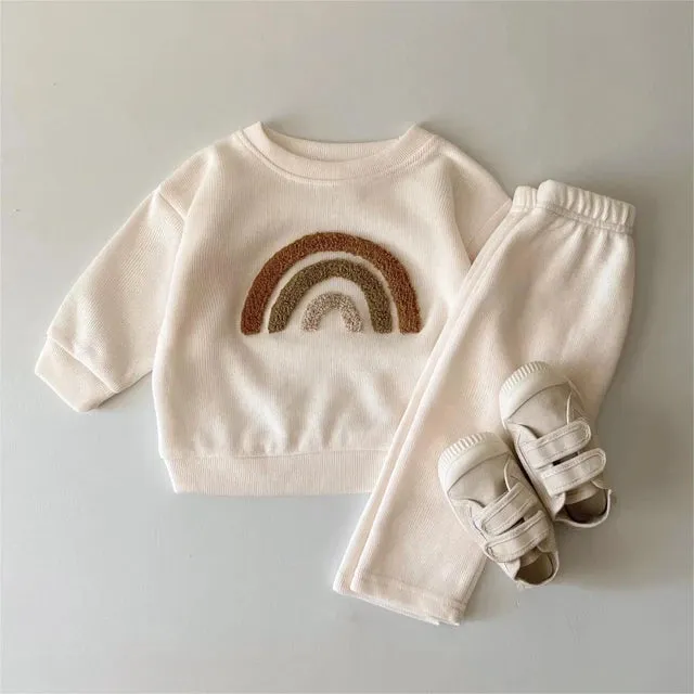 Rainbow sweater & pants set