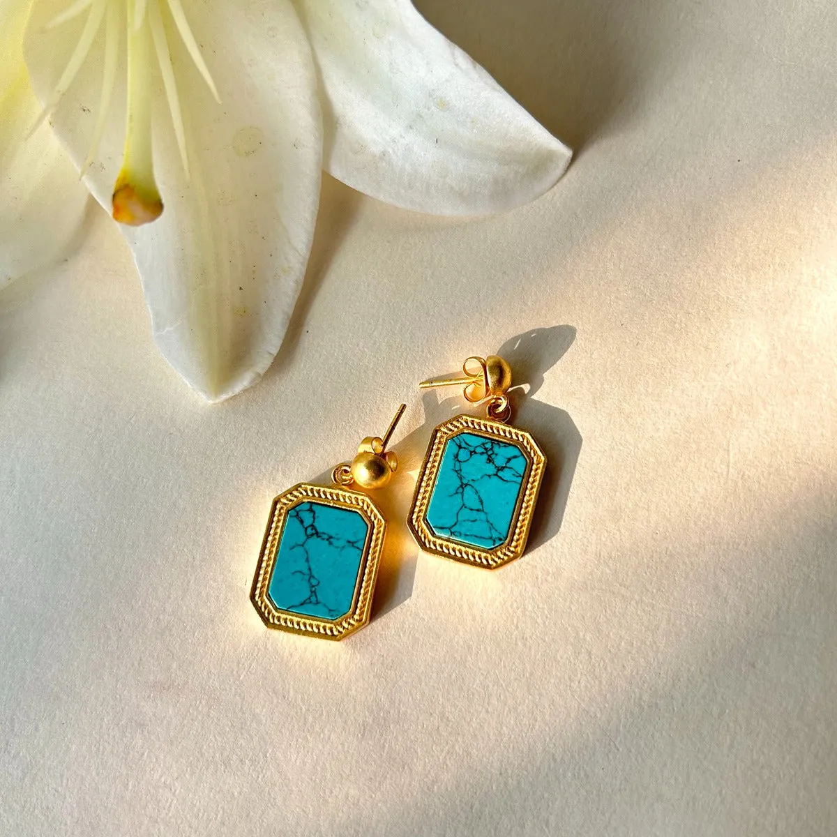 Revitalise Drop Earrings with Turquoise - Relationships