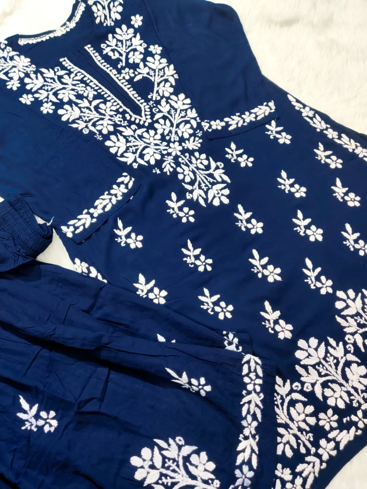 Ritu Modal Chikankari Gharara Set