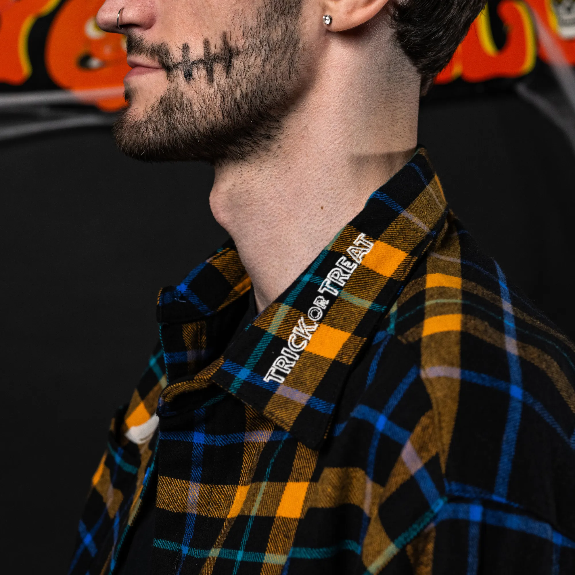 Scareworthy Glow Haunted House Flannel