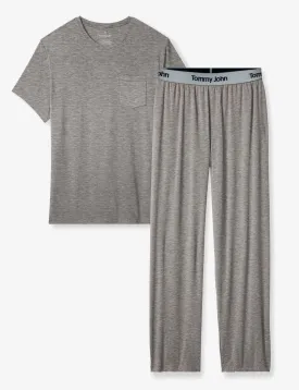 Second Skin Pajama Pocket Tee & Pant Set