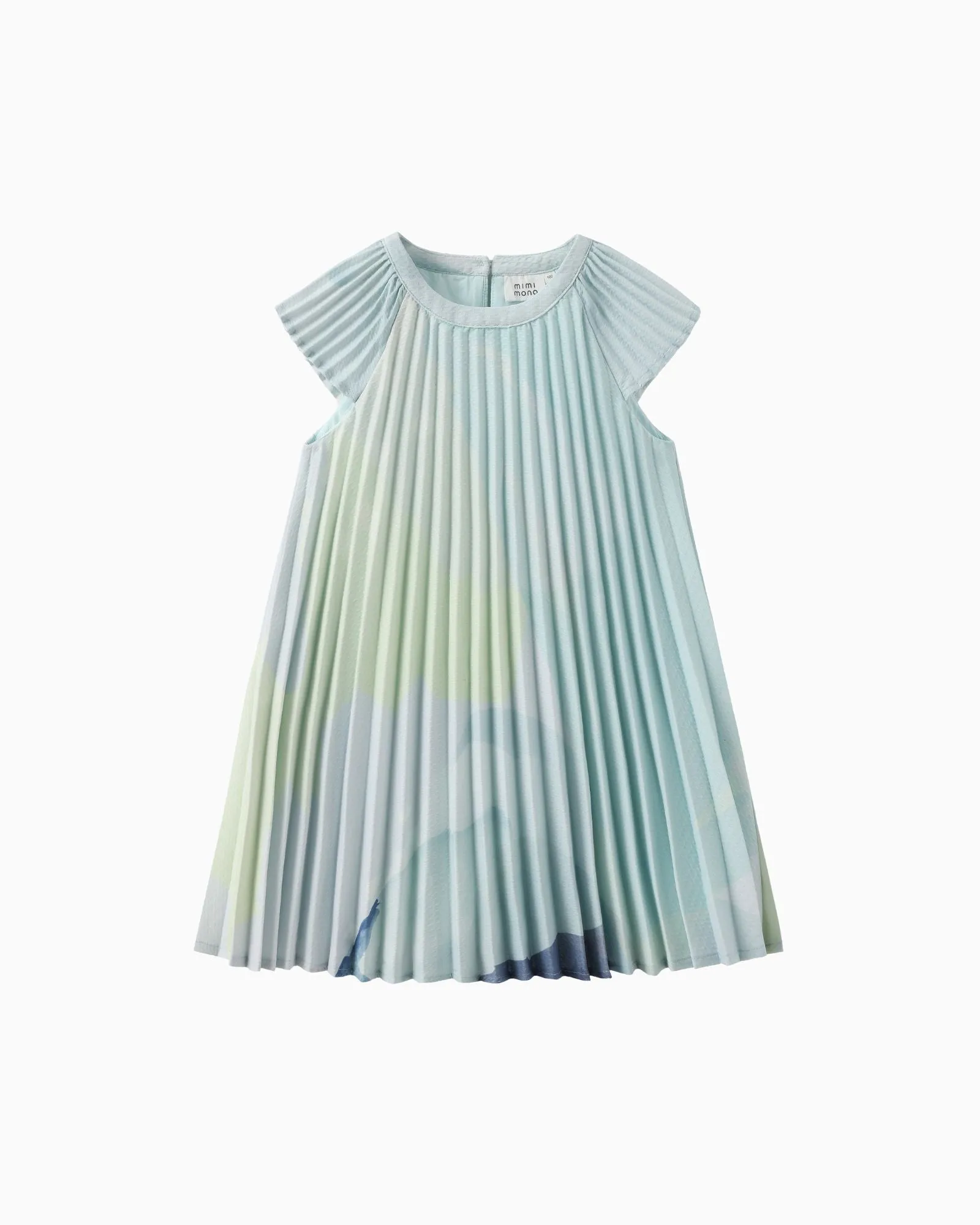 Serene Voyage Butterfly Pleated Dress